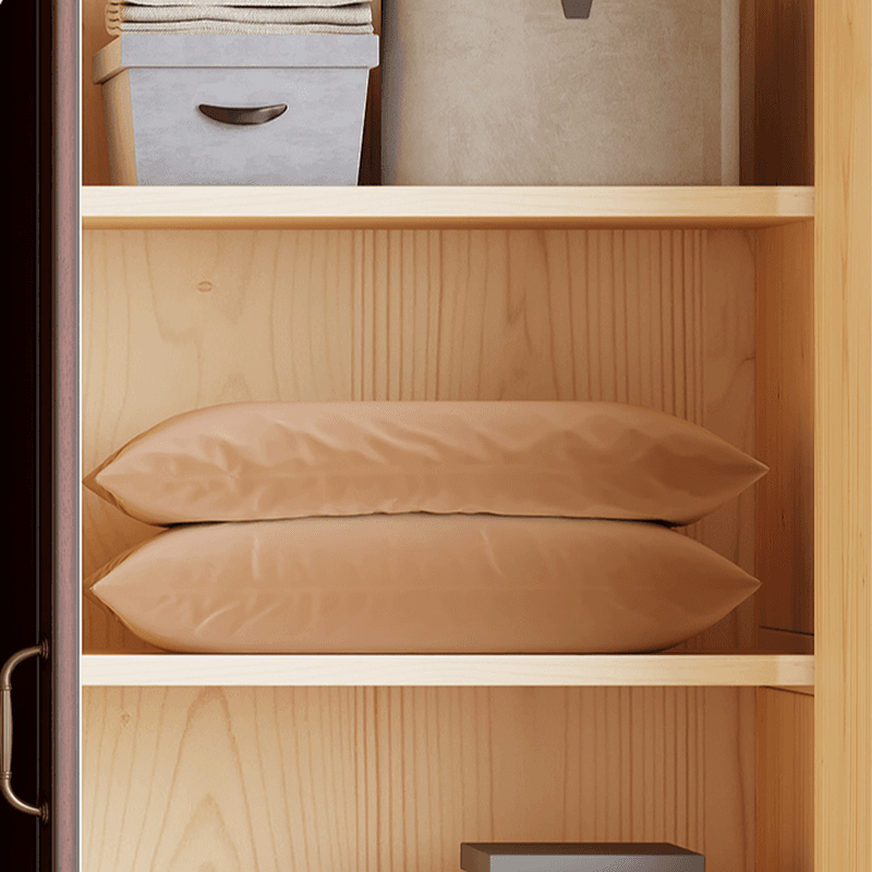 Standalone Wood Armoire Cabinet with Hinged Soft Close Door, Soft Close Drawer & Interior Shelves thumbnail 10