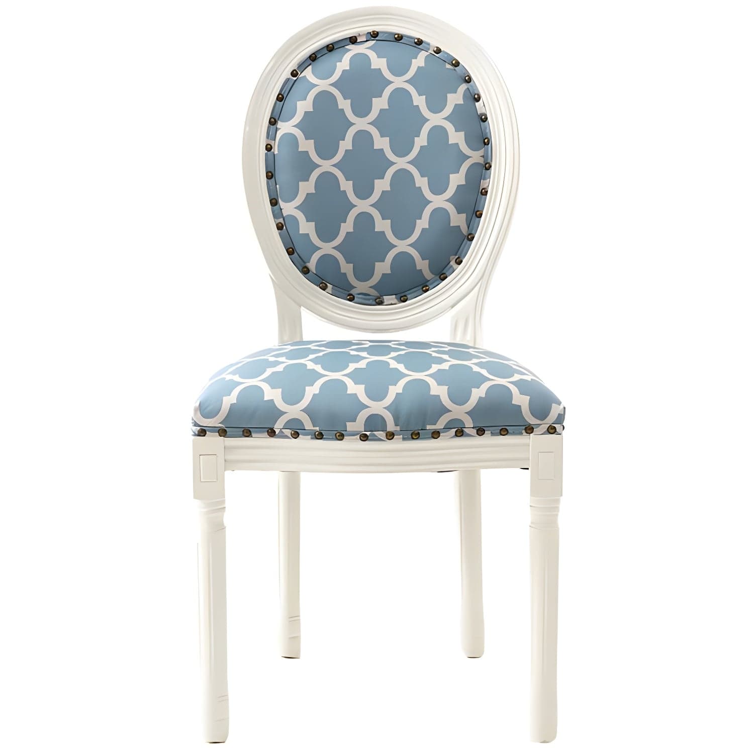 Solid Wood Country Style Dining Room Chair Matte Finish King Louis Back Side Chair thumbnail 7