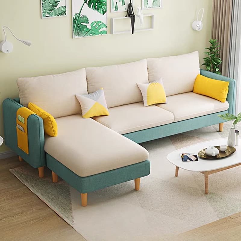 Modern L-Shape Reversible Sofa Recliner with Pine Frame and Storage thumbnail 8