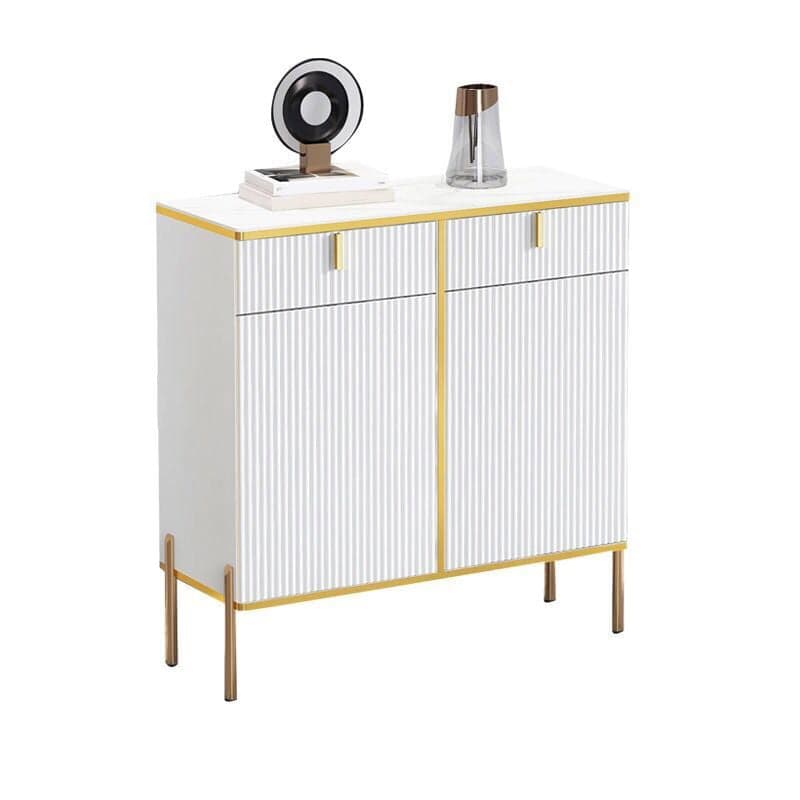 Glam Wood Sideboard Credenza with Cabinets and Drawers Assembly 40cm Width x 90cm Height - image 4