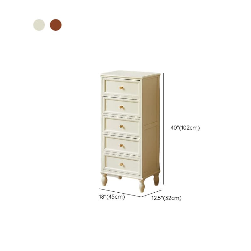 18 inch Rectangle Accent Cabinet with Drawers and Turned Legs, Solid Wood thumbnail 12