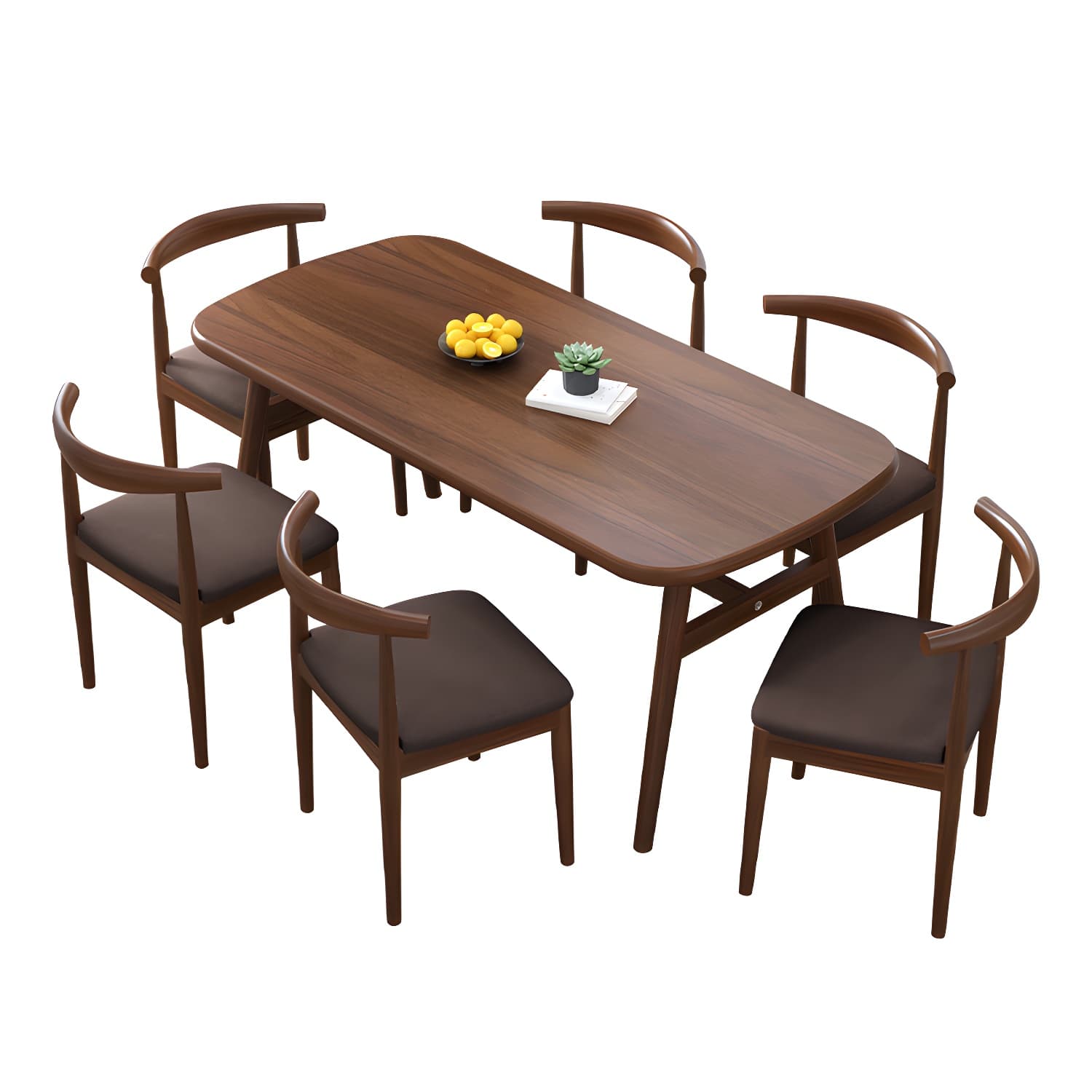 Modern Kitchen Wood Furniture of Standard Height Formal Dining Room Table Set thumbnail 9