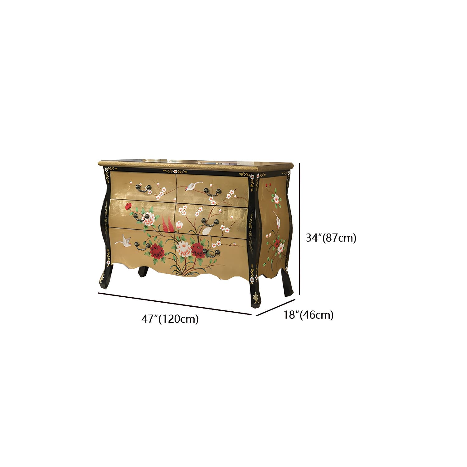 Classic Glam Dresser Solid Wood Storage Chest Dresser with 5/6/7/8/9 Drawers thumbnail 14