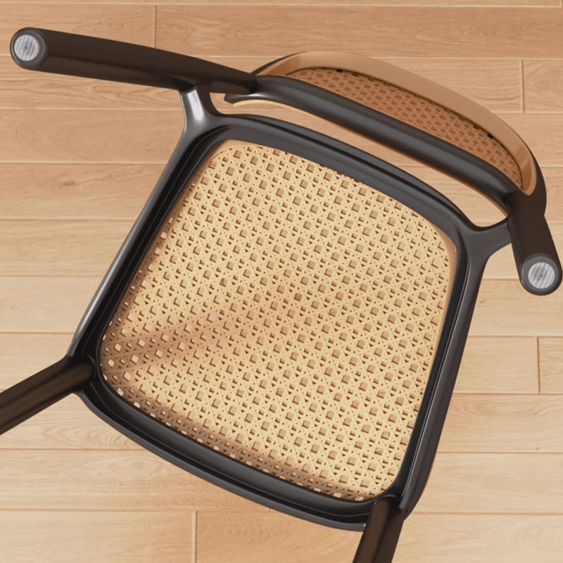 Contemporary Side Chair with Uncovered Back, Cocoa/Sage/Wood Grain Synthetic Legs thumbnail 13