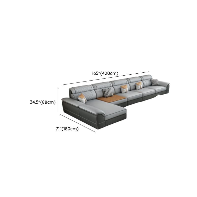 4 Pc L-Shape/Straight Left Hand Facing/Horizontal Sofa Recliner/Sofa Couch for 5 Person thumbnail 24