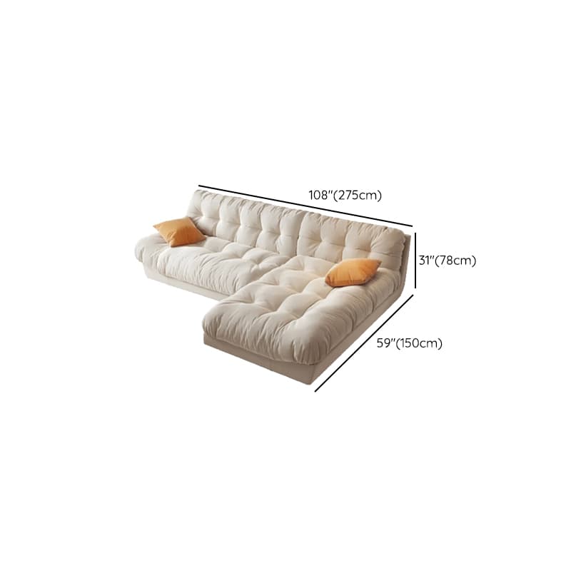L-Shape/Straight Sofa/Sofa Chaise with Right/Horizontal Orientation and Stitch-tufted Detailing thumbnail 9