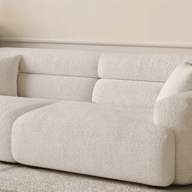 Modish Solid Color Stain Resistant Standard Sofa in Black/Light Gray/Coffee with 2 Pillows, Available in 4-seater/5 Person/3-seater thumbnail 12