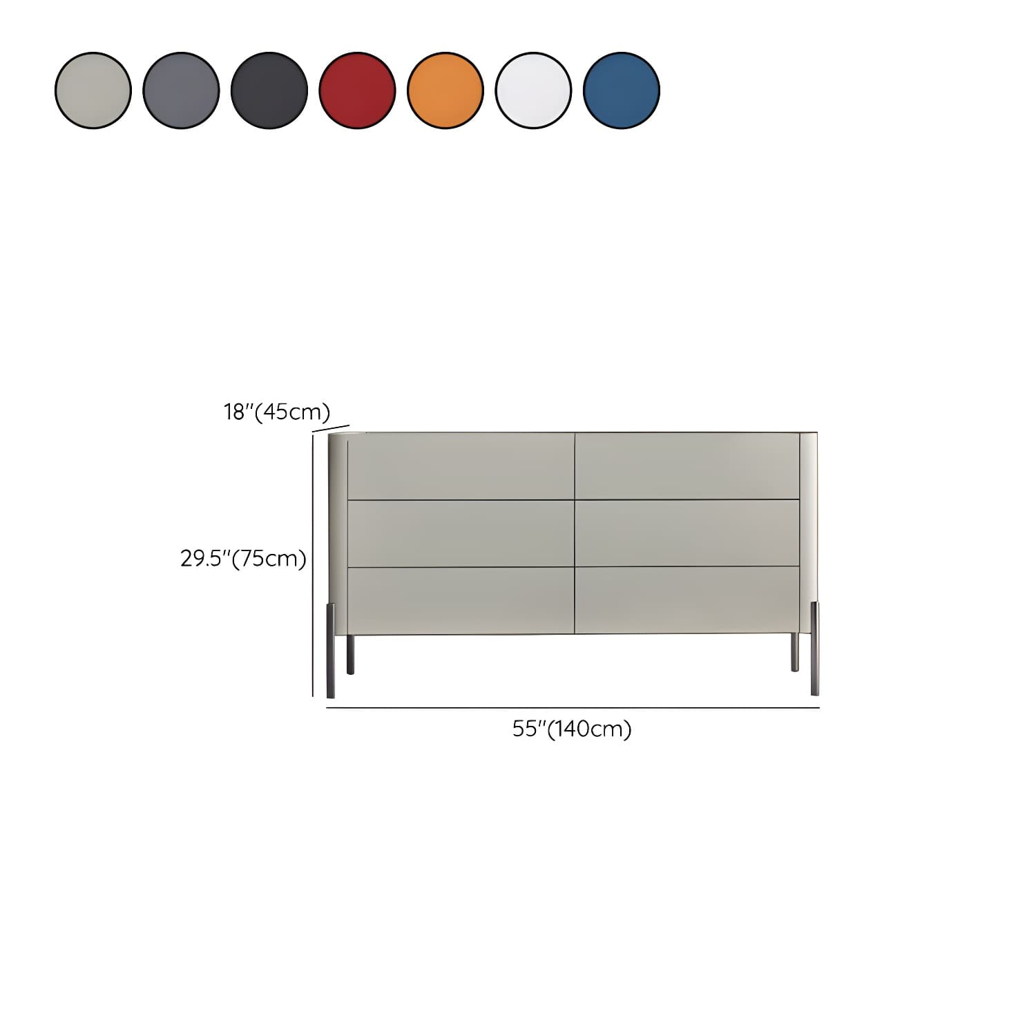 Modern Wood Dresser - Horizontal Design - Ample Drawer Space - Stylish Bedroom Storage thumbnail 17