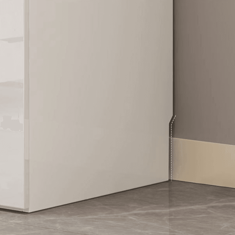 Chalk Minimalist Laminate Cabinet Armoire with Soft Close Drawer, Soft Close Door, Interior Shelves, and Clothing Rod thumbnail 6