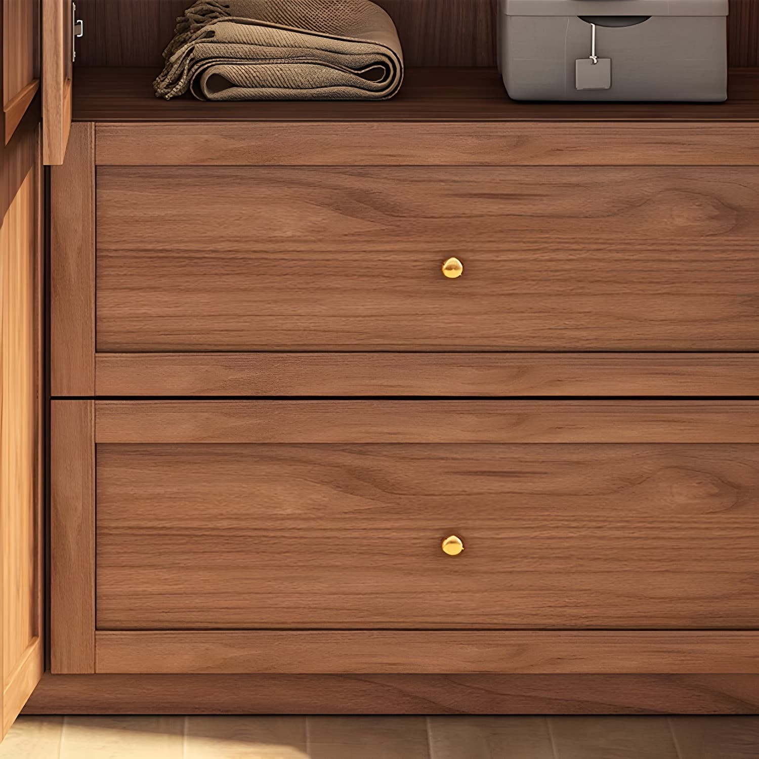 Fashionable Natural Wood Wardrobe Armoire for Stylish Closet Organization - image 8
