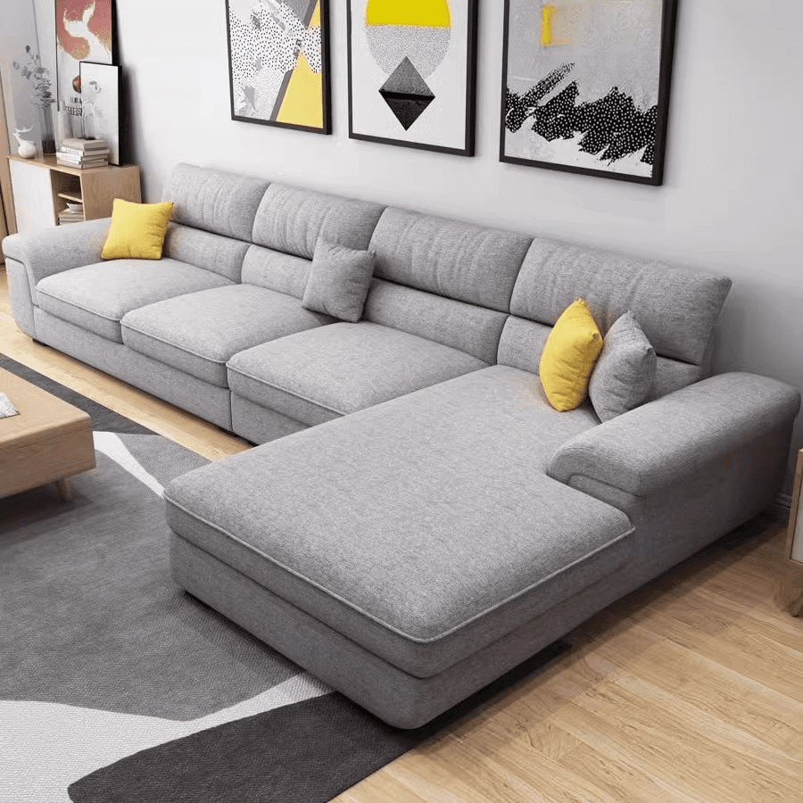 L-Shape Olive Green/Oatmeal/Midnight Black Right Upholstered Sofa Recliner in a Contemporary Style thumbnail 5