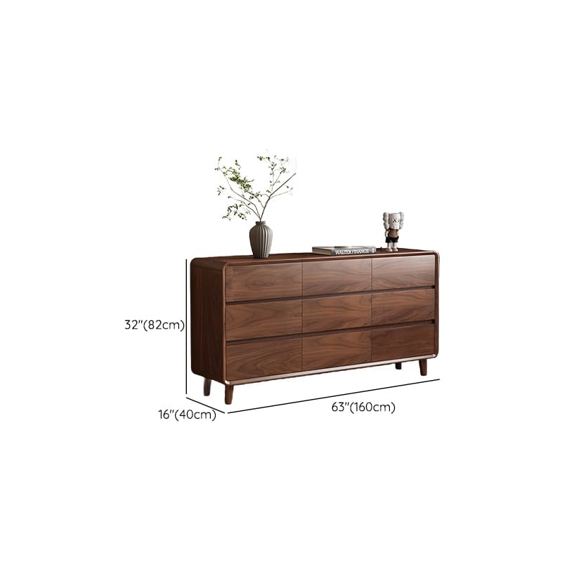 Cocoa Casual Rubberwood Double Dresser/Lingerie Chest with 9 Drawers/6 Drawers/8 Drawers Horizontal/Vertical thumbnail 13