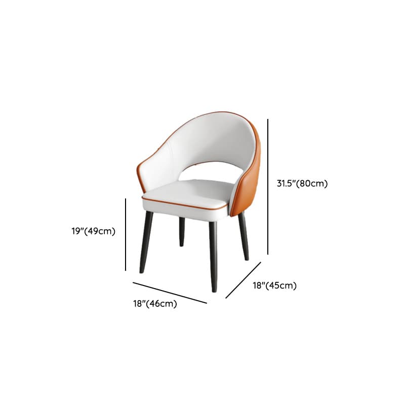 Modish Arm Chair with Ventilated Back, Padded Upholstery, Arms, and Steel Legs thumbnail 27