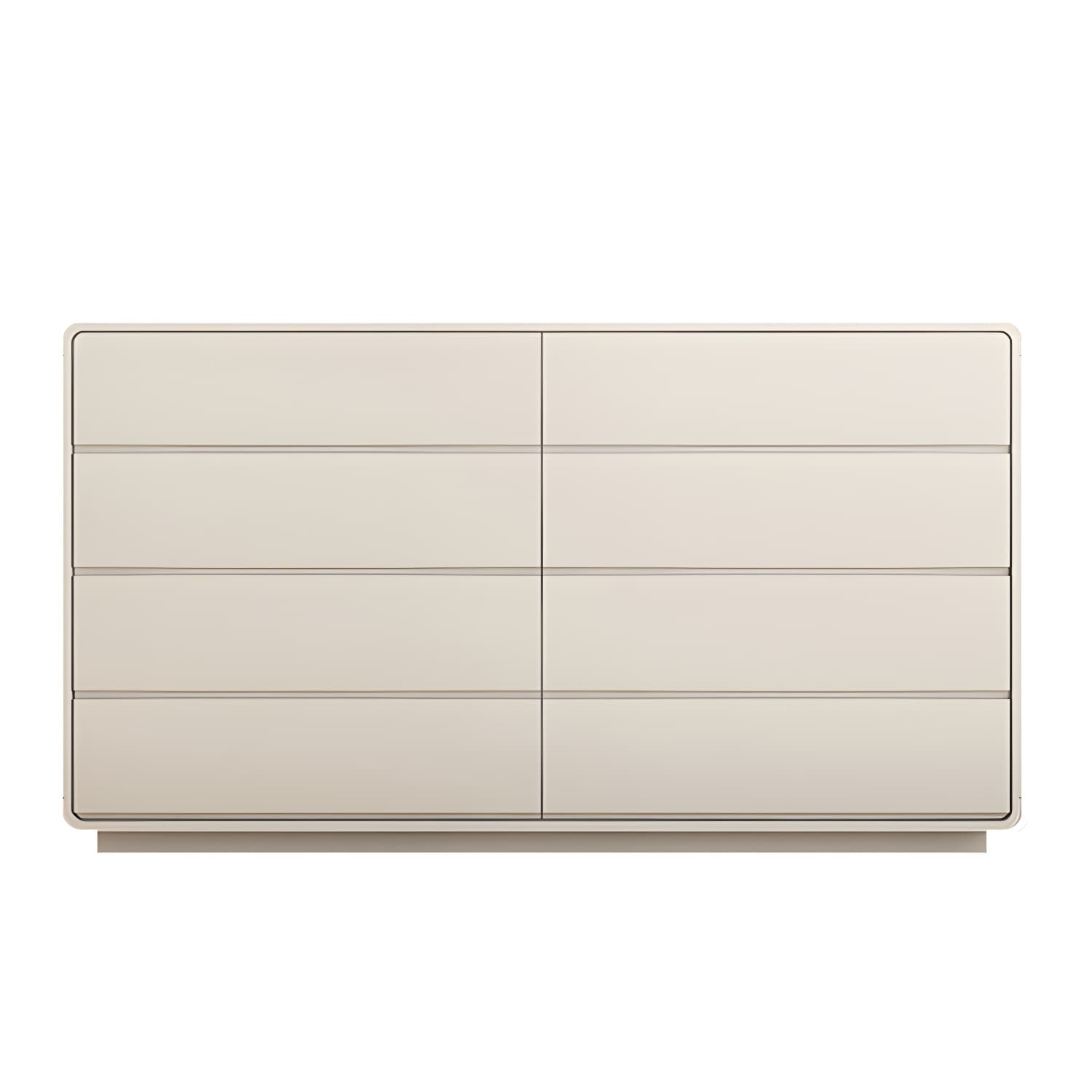 Modern White Double Dresser with Drawers and Soft Close Glides thumbnail 5