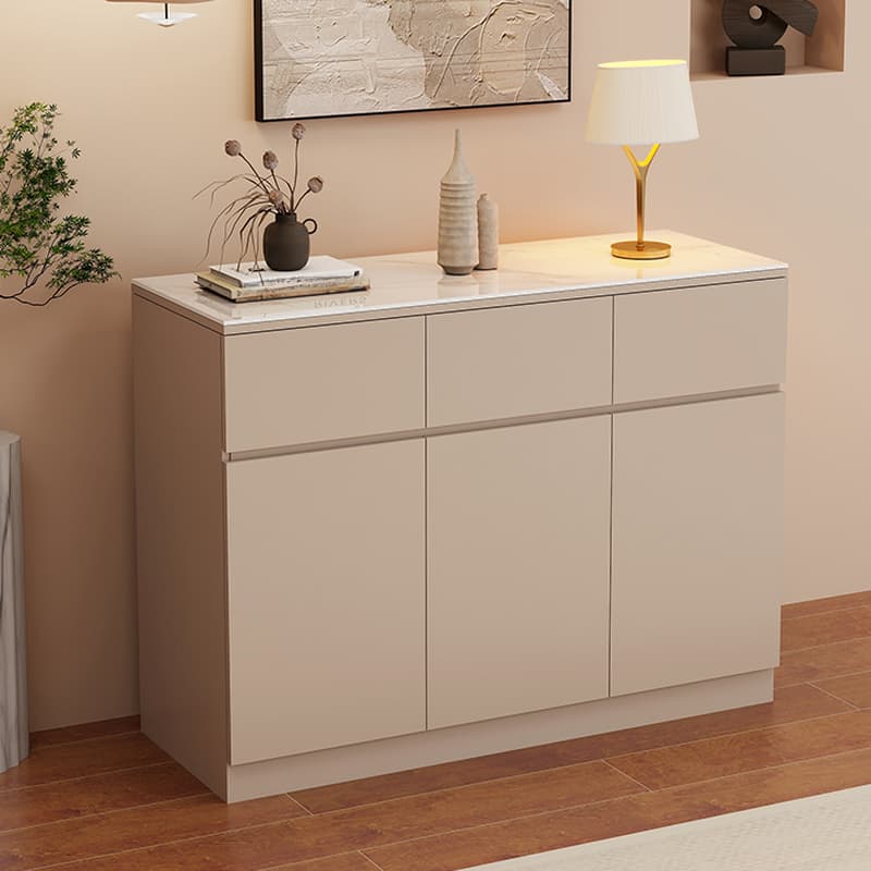 Sideboard with 4 Drawers/3 Drawers/2 Drawers, Narrow/Standard Size, Drawers Storage, Sintered Stone Countertop, Alterable Shelf, 4 Doors/3 Doors/2 Doors, and Tabletop thumbnail 4