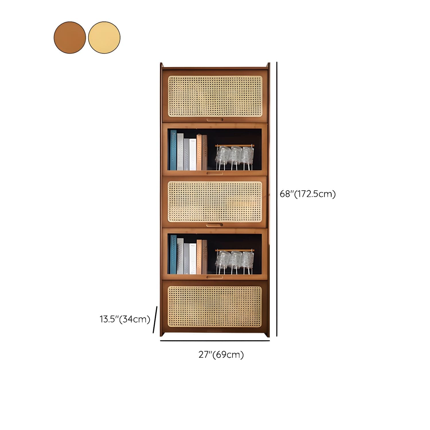 Minimalistic Solid Wood Accent Cabinet Rectangle Storage Cabinet thumbnail 18