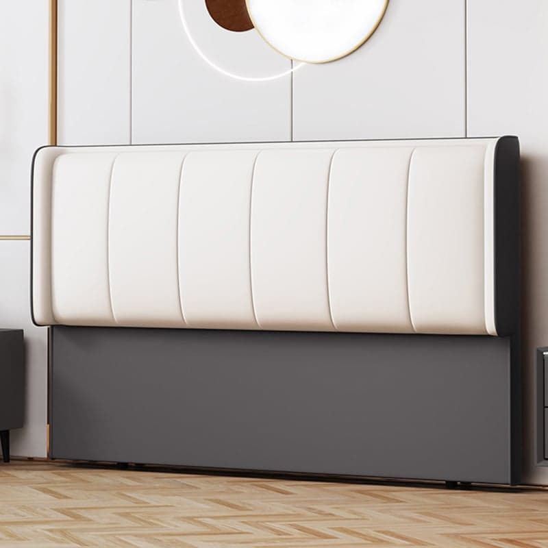 Trendy Panel Headboard in Natural Wood with No Distressing, Rectangle Shape for Twin XL/Full/Queen Bed, Featuring Sponge Upholstery Fill and Standard Height thumbnail 6