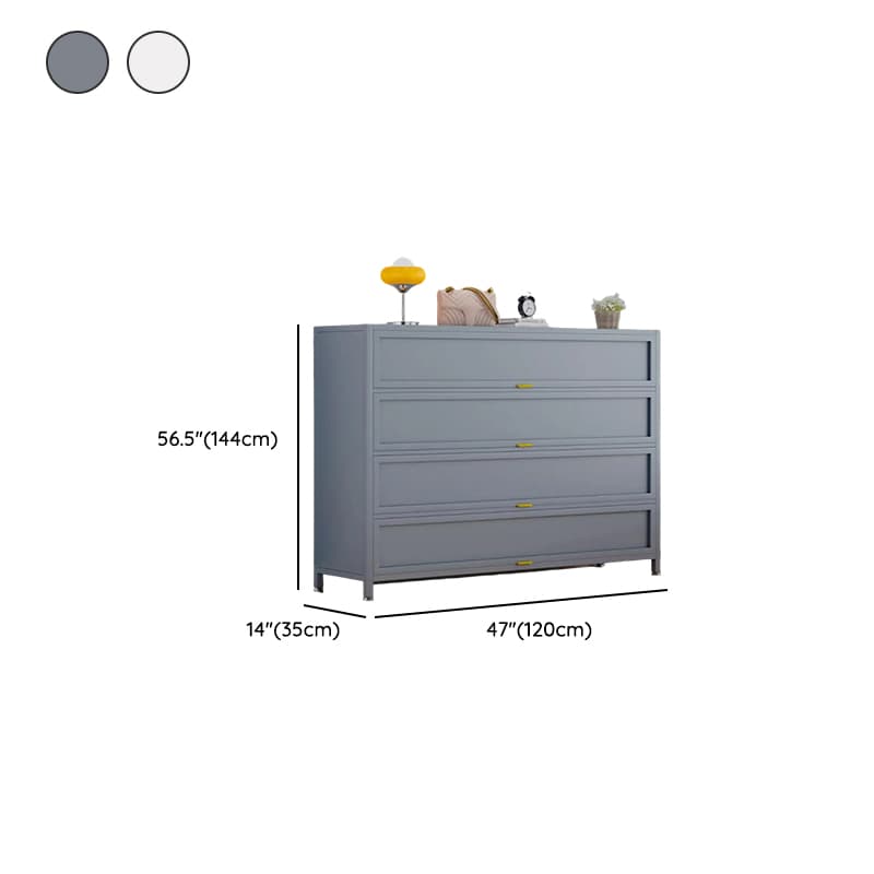 Casual Iron Desk Combo Dresser with Multiple Cabinets and Interior Shelves Options thumbnail 17