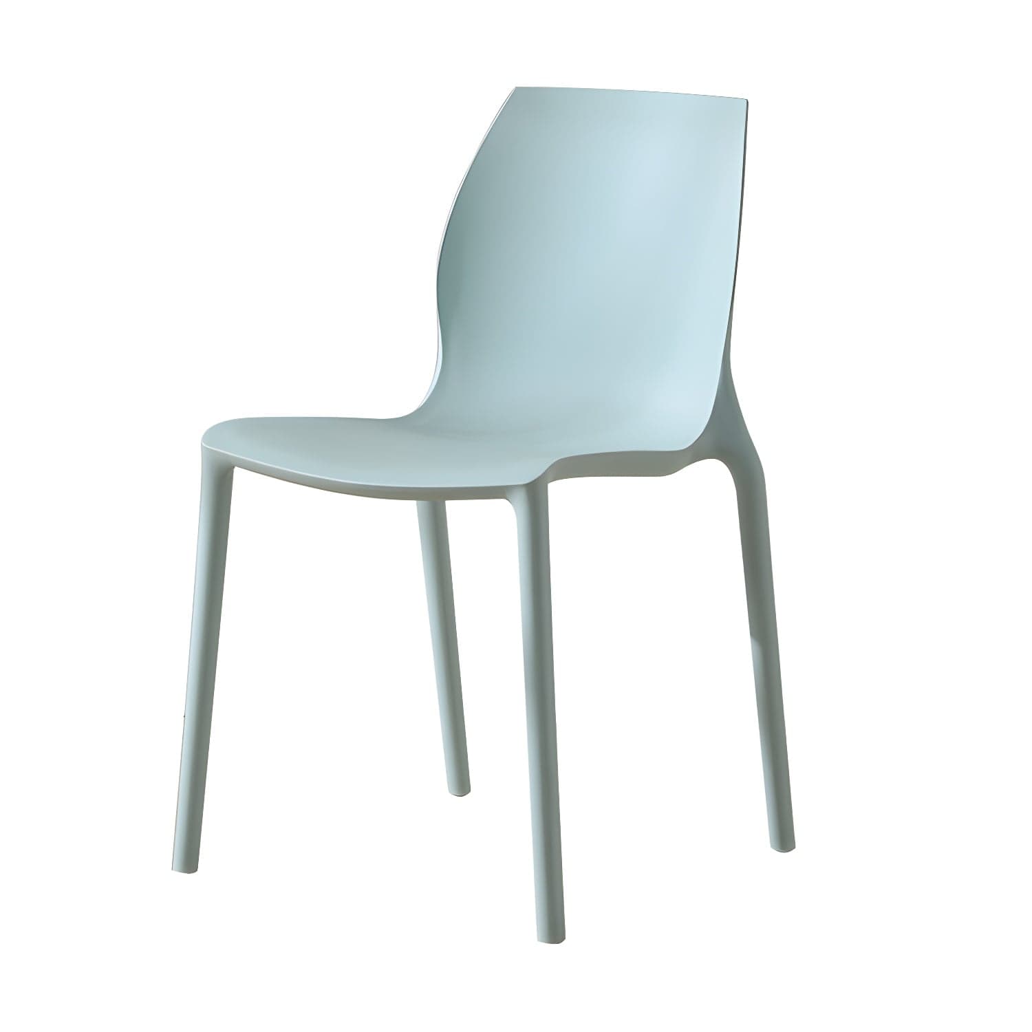 Contemporary Plastic Dining Room Chair Multicolor Stackable Side Chair thumbnail 2