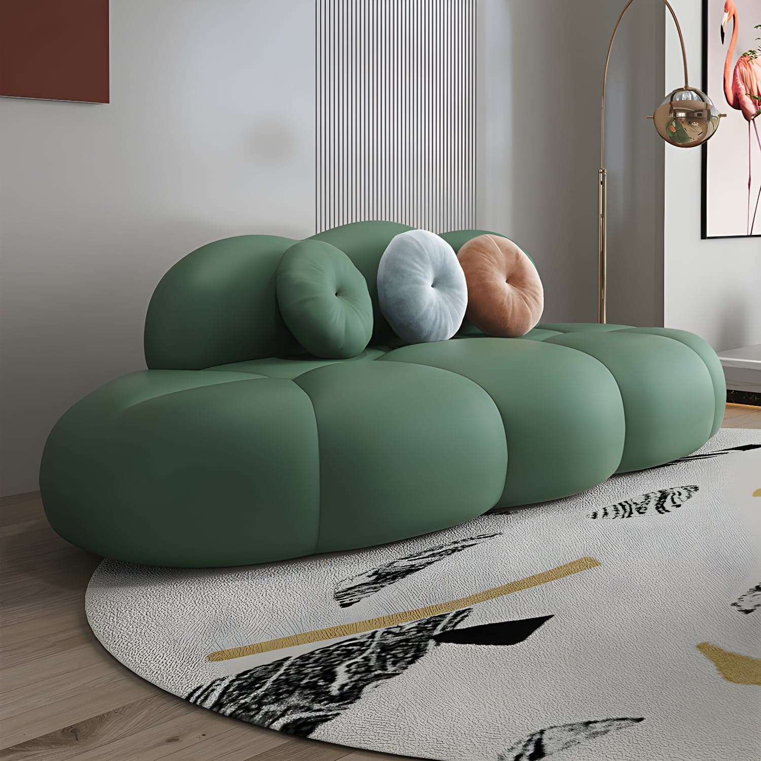 Contemporary Stationary Living Room Armless Standard Cushions Sofa thumbnail 1