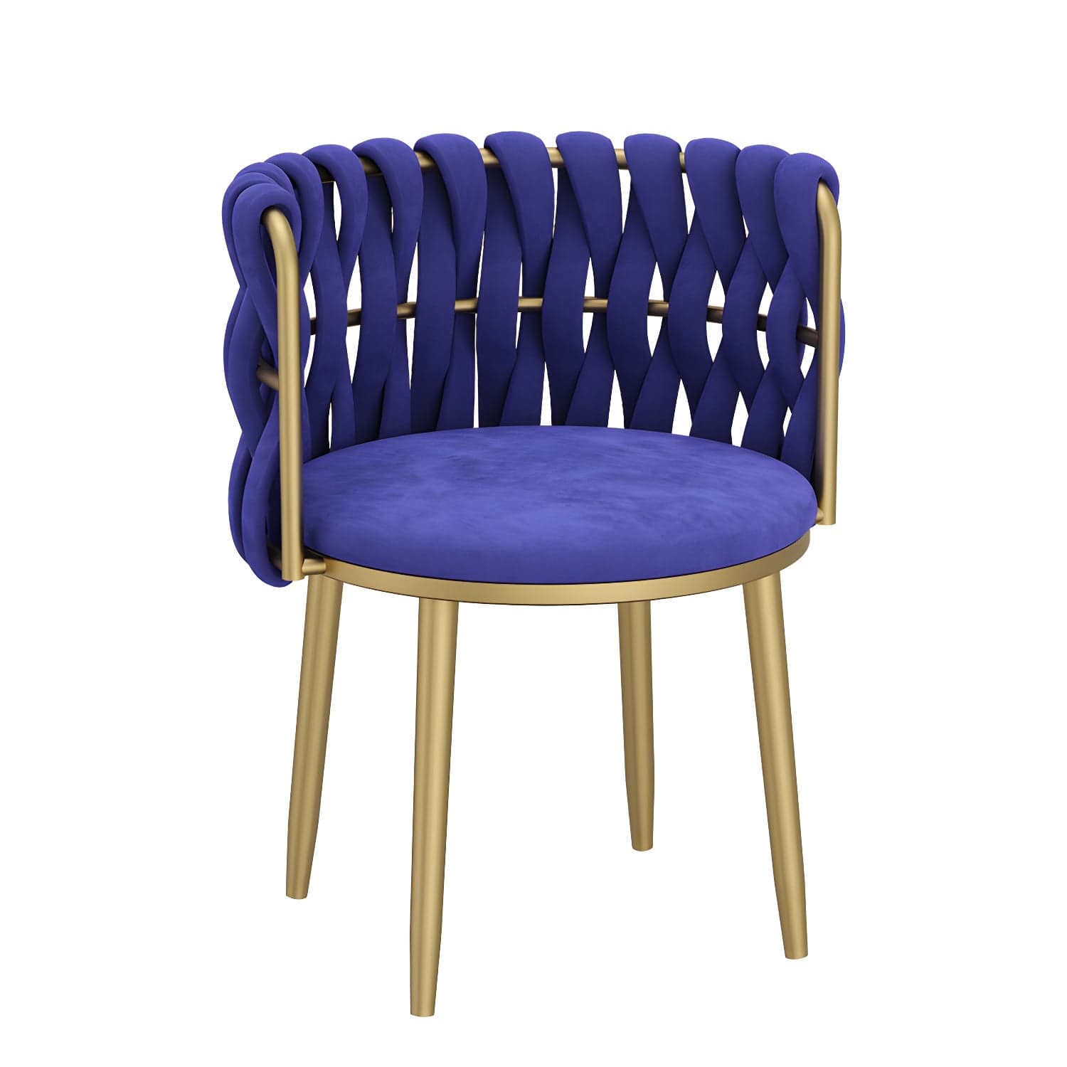 Nordic Metal Dining Room Chairs Velvet Armless Dining Chairs for Restaurant thumbnail 2