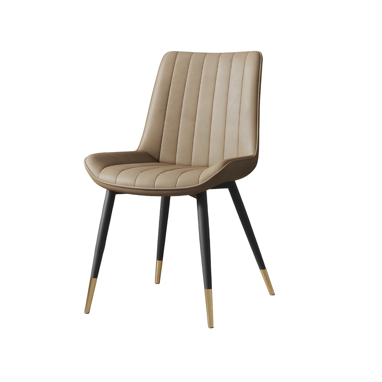 Scandinavian Study Room Leather Side Chair Matte Finish Parsons Dining Chairs thumbnail 11