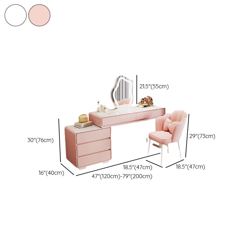 Scalable Push-Pull Vanity Set, Lighting System, Adjustable Touch & Adjustable Brightness, Peony thumbnail 14