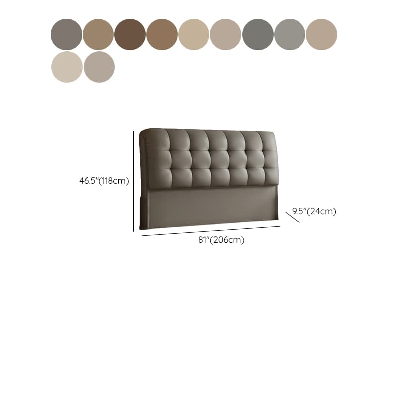 Simplistic Style Panel Headboard with No Distressing, Piled Tufted Rectangular Design for Queen/Full/Twin XL Bed, Featuring Sponge Upholstery and Standard Height thumbnail 18