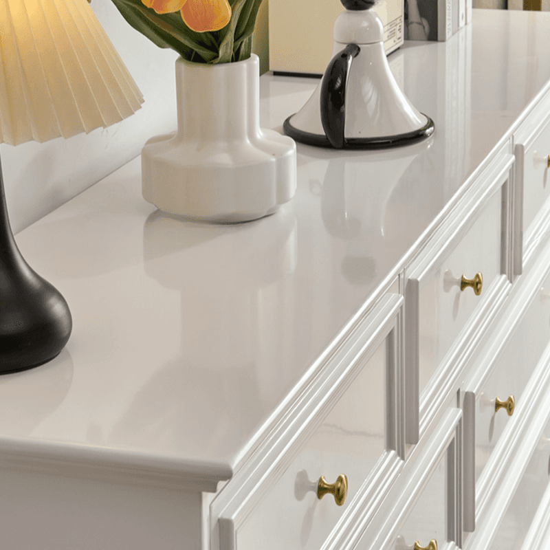 Trendy Natural Wood Console Dresser with 9/7/6 Drawers in Horizontal/Vertical Orientation thumbnail 5