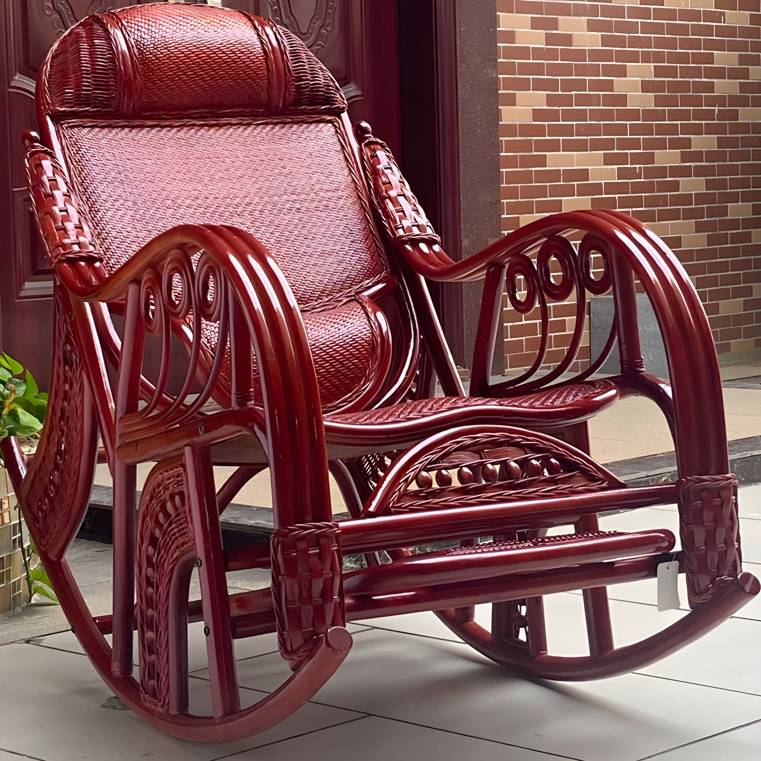 Traditional Recliner Chair Rattan/Wicker Recliner Chair for Living Room - image 10