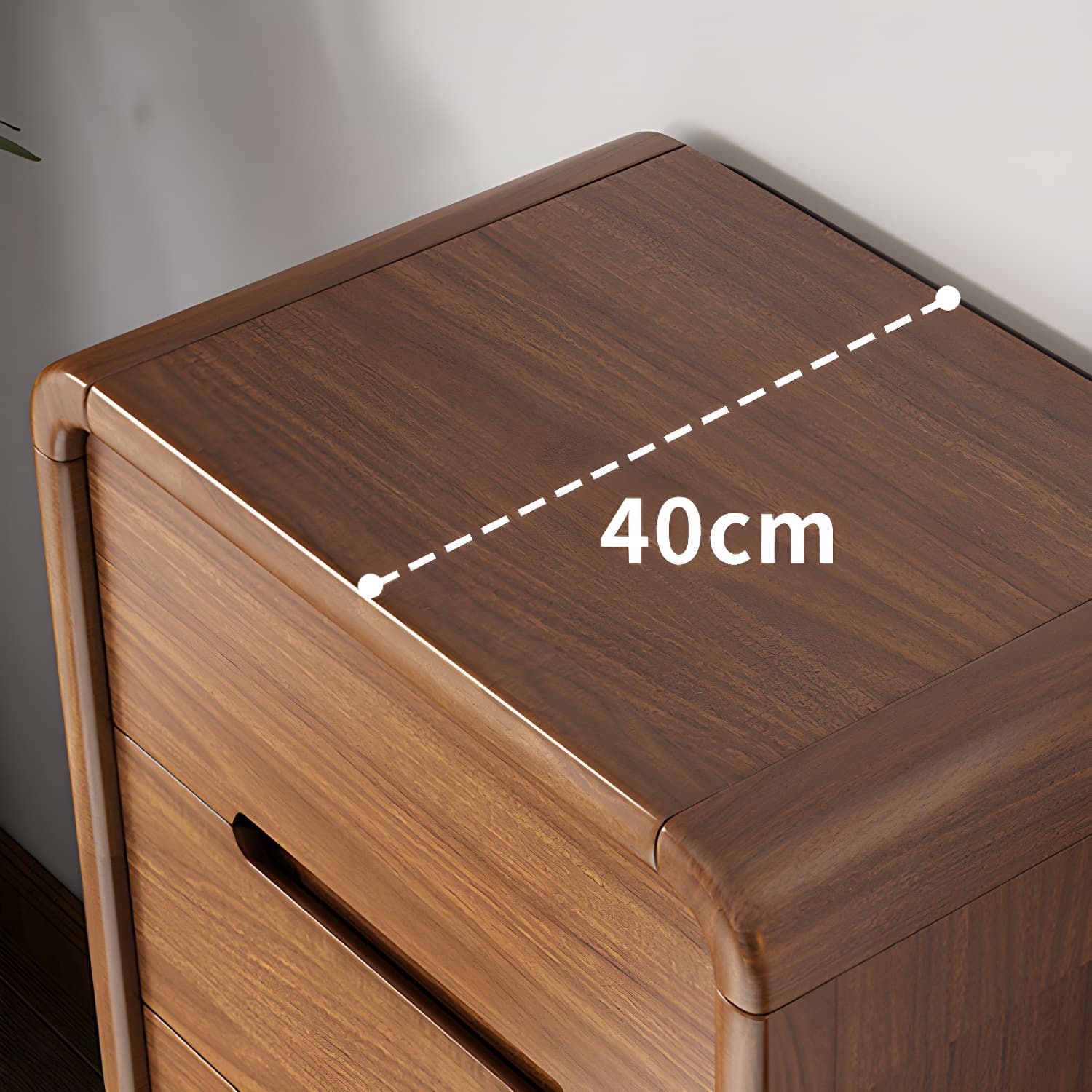 Modern Solid Wood Dresser with Narrow Profile and Drawers in Natural Finish thumbnail 11