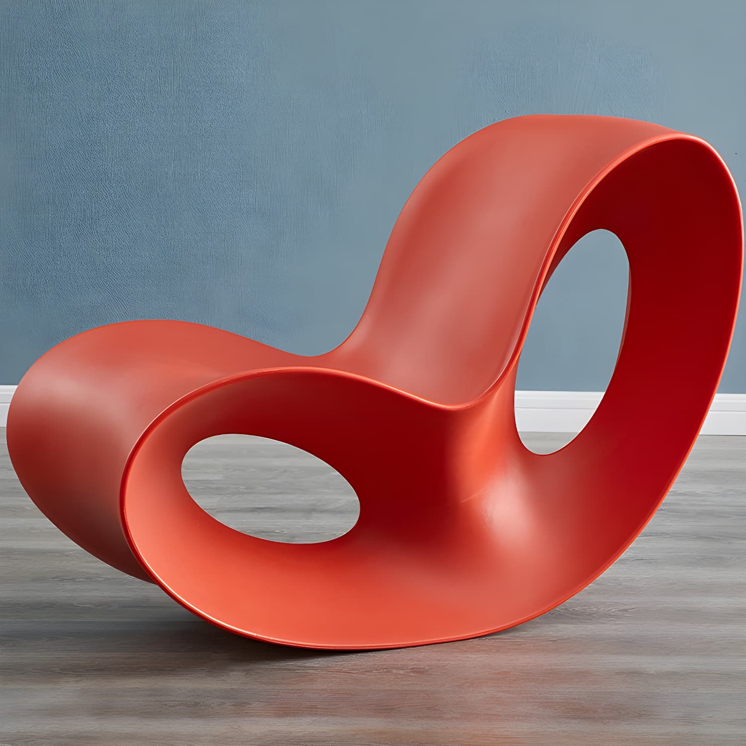 Contemporary Rocking Accent Chair Plastic & Acrylic Rocker Chair - image 9