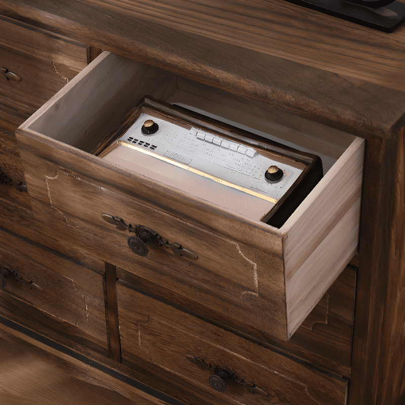 Retro Parlor Standalone Accent Chest with Reclaimed Wood thumbnail 14