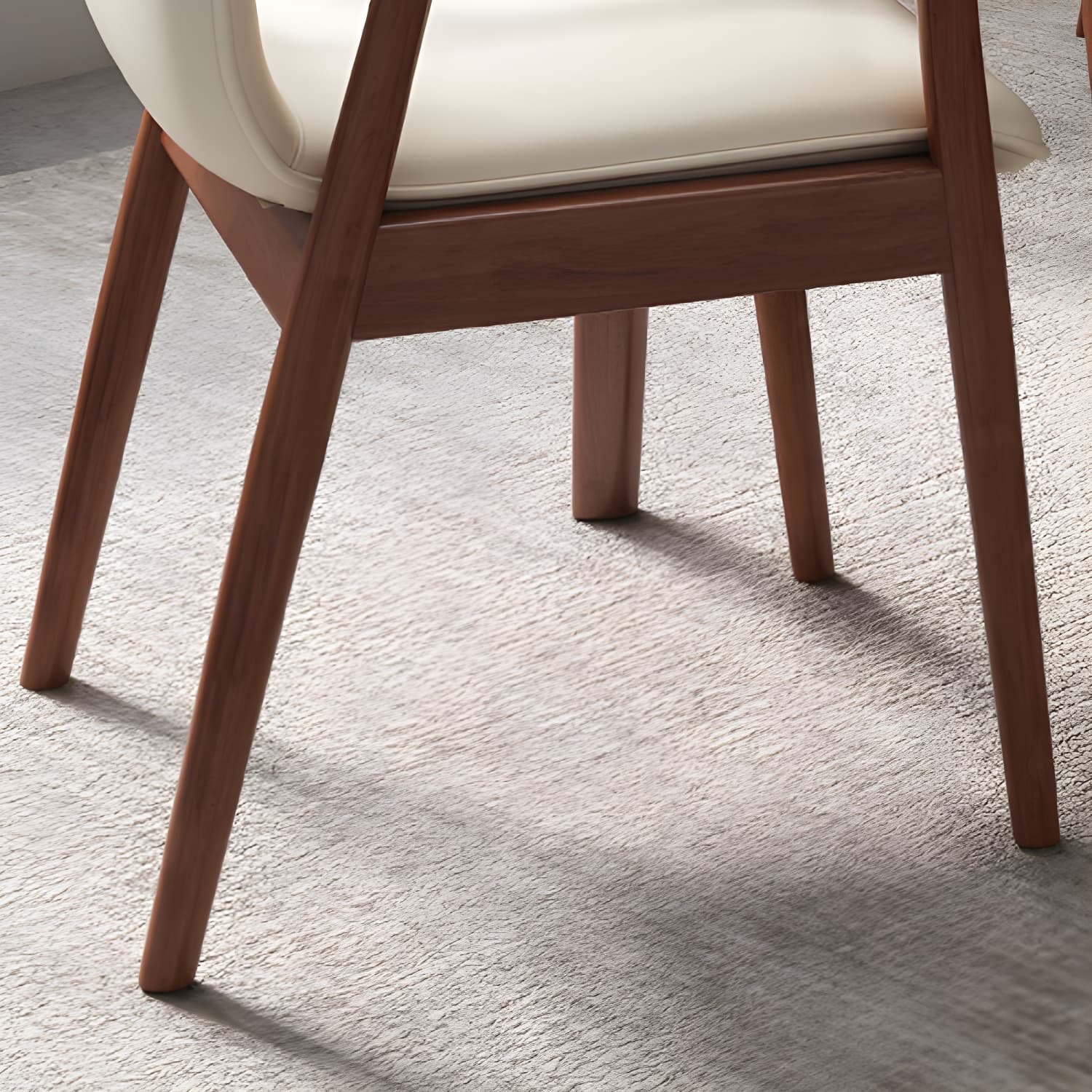 Modern Style Chair Dining Arm Chairs with Wooden Legs for Kitchen thumbnail 16