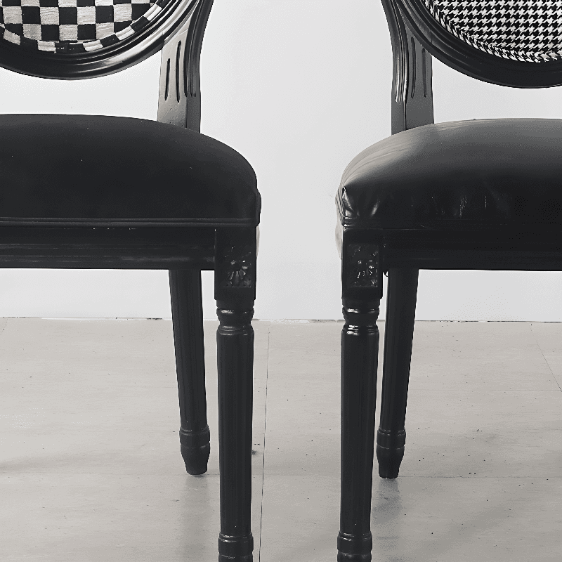 Victorian Style Side Chair with King Louis Back and Bordered Frame, Balanced Stability thumbnail 17