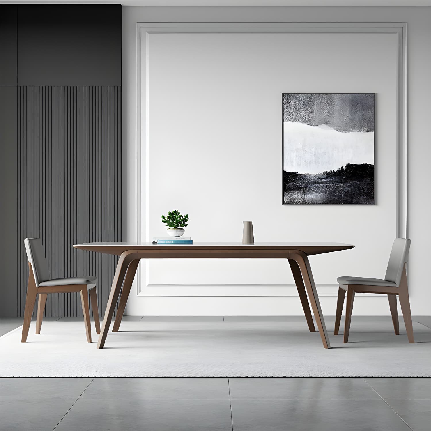 Designer Style Sintered Stone Top Dining Set Rectangle 1/3/4/5/7 Pieces Dining Table Set thumbnail 11