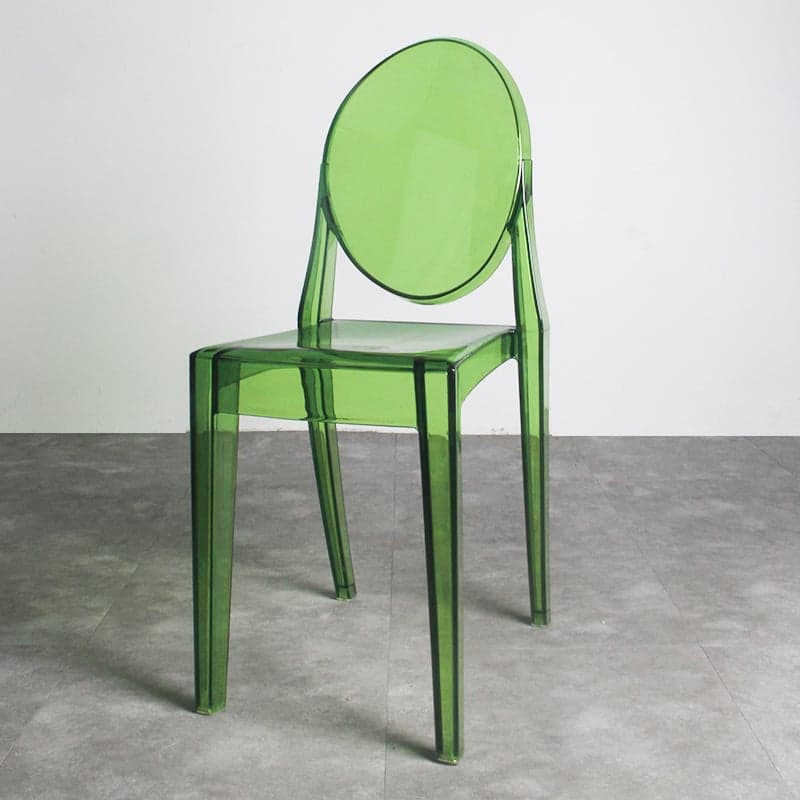 Firm Framed Armless Chair with Olive Green/Rose/Citrus Colored Legs thumbnail 5