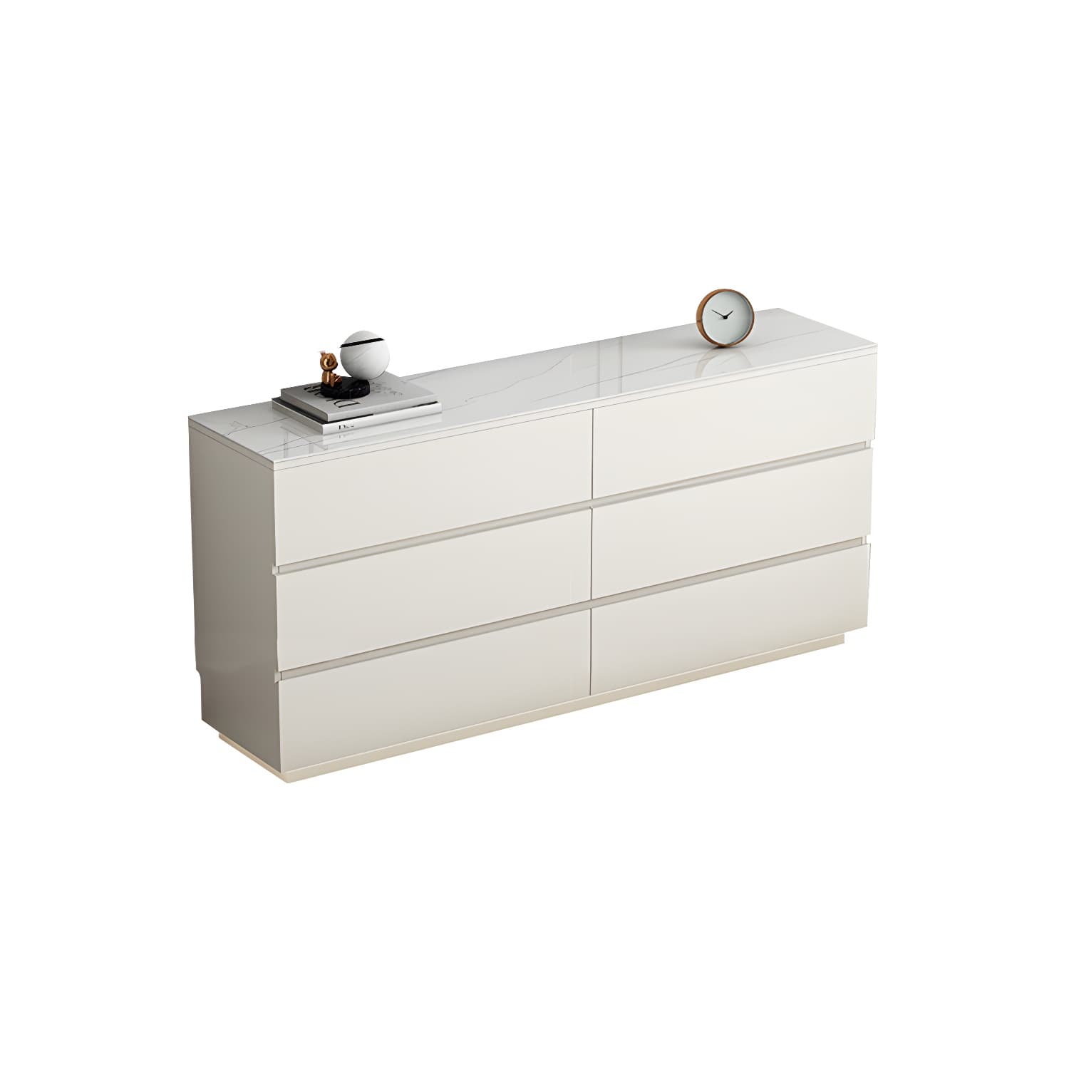 13.65-inch W Stone Storage Chest Dresser Modern Storage Chest thumbnail 7