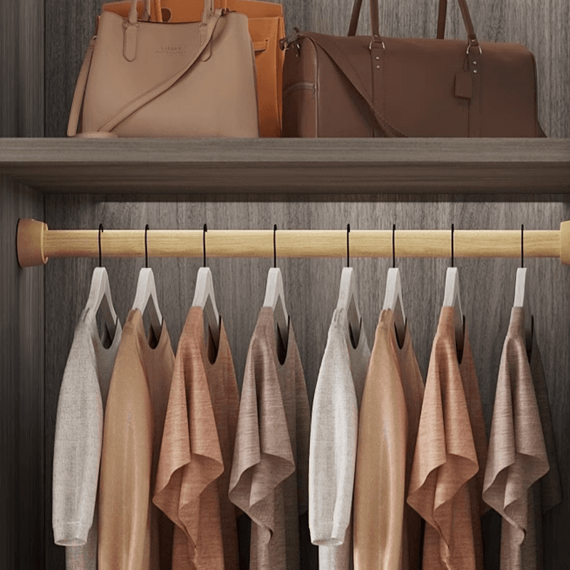 White Modish Wooden Independent Armoire Cabinet with Soft Close Drawer, Soft Close Door, and Interior Shelves thumbnail 8