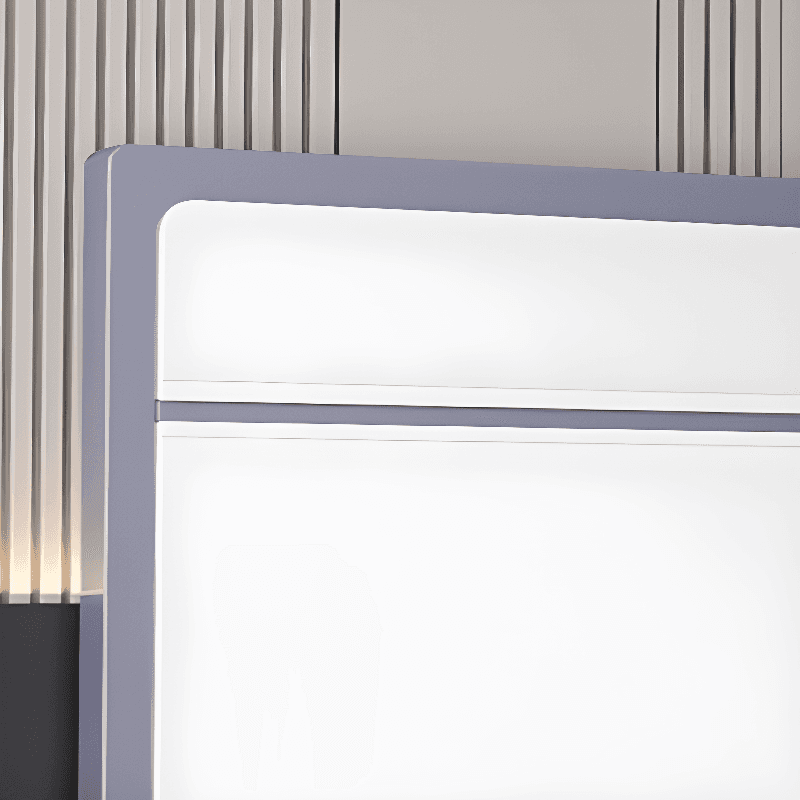Simplistic Wingback Headboard with Camelback Shape in Pine Wood, Available in Full/King/Queen Sizes, Featuring Sponge Upholstery and Standard Height, No Distressing thumbnail 10