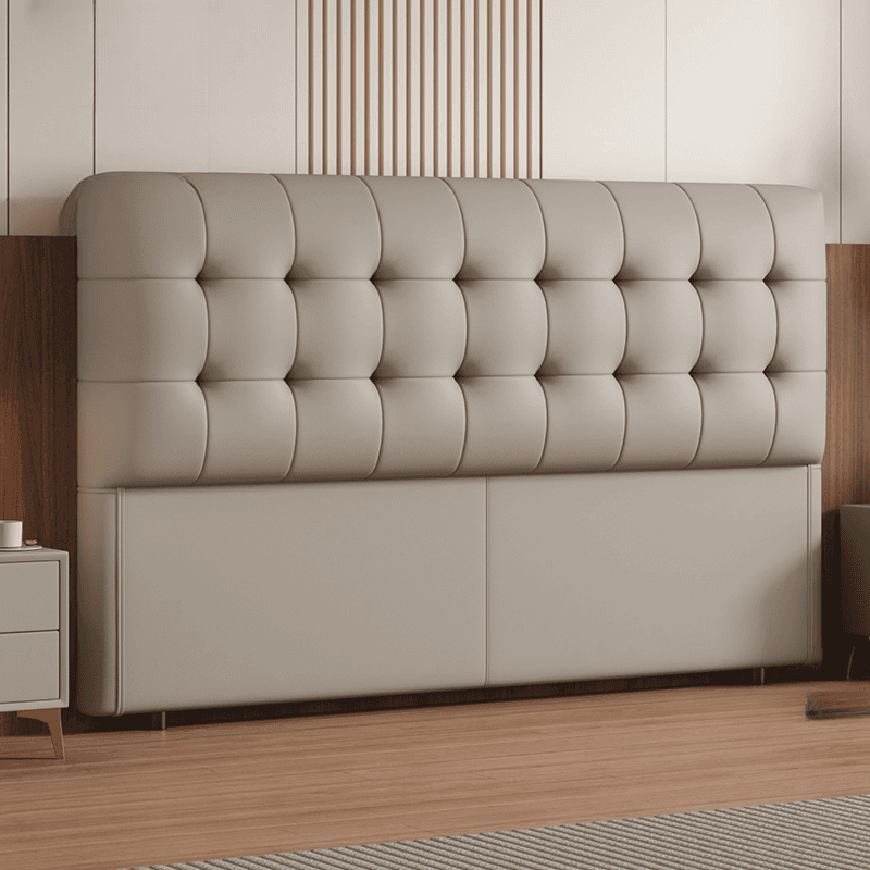 Trendy Panel Headboard with No Distressing, Piled Tufted Rectangle Design for King/Queen/Full Bed, Featuring Sponge Upholstery and Standard Height thumbnail 8