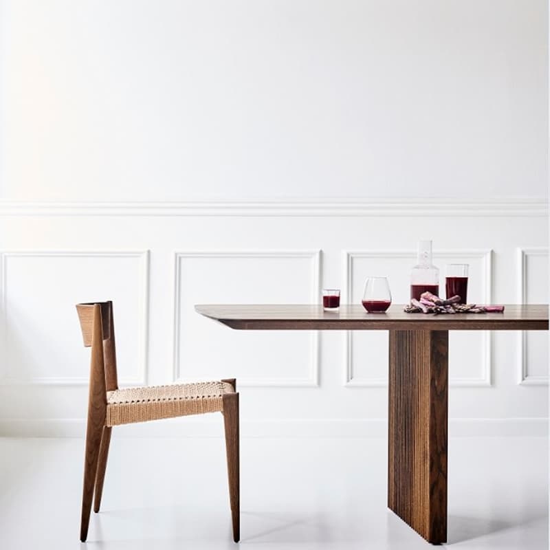 Modern Farmhouse Rectangle Wood Double Pedestal Kitchen & Dining Table thumbnail 6