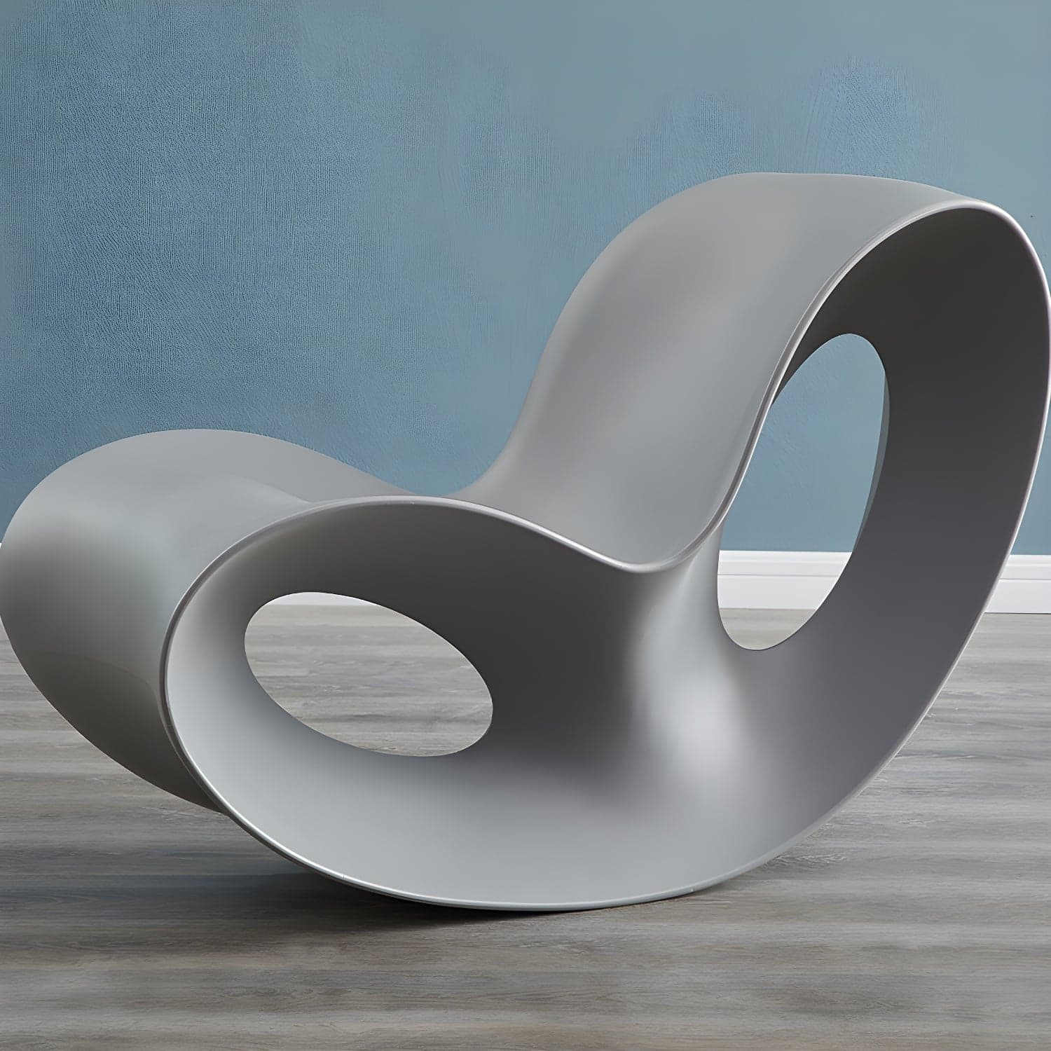 Contemporary Rocking Accent Chair Plastic & Acrylic Rocker Chair - image 7