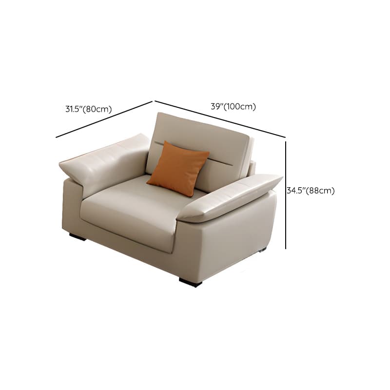 Straight Horizontal 5 Person Memory Foam Filled Sofa Couch with Decorative-stitched Tufting thumbnail 5