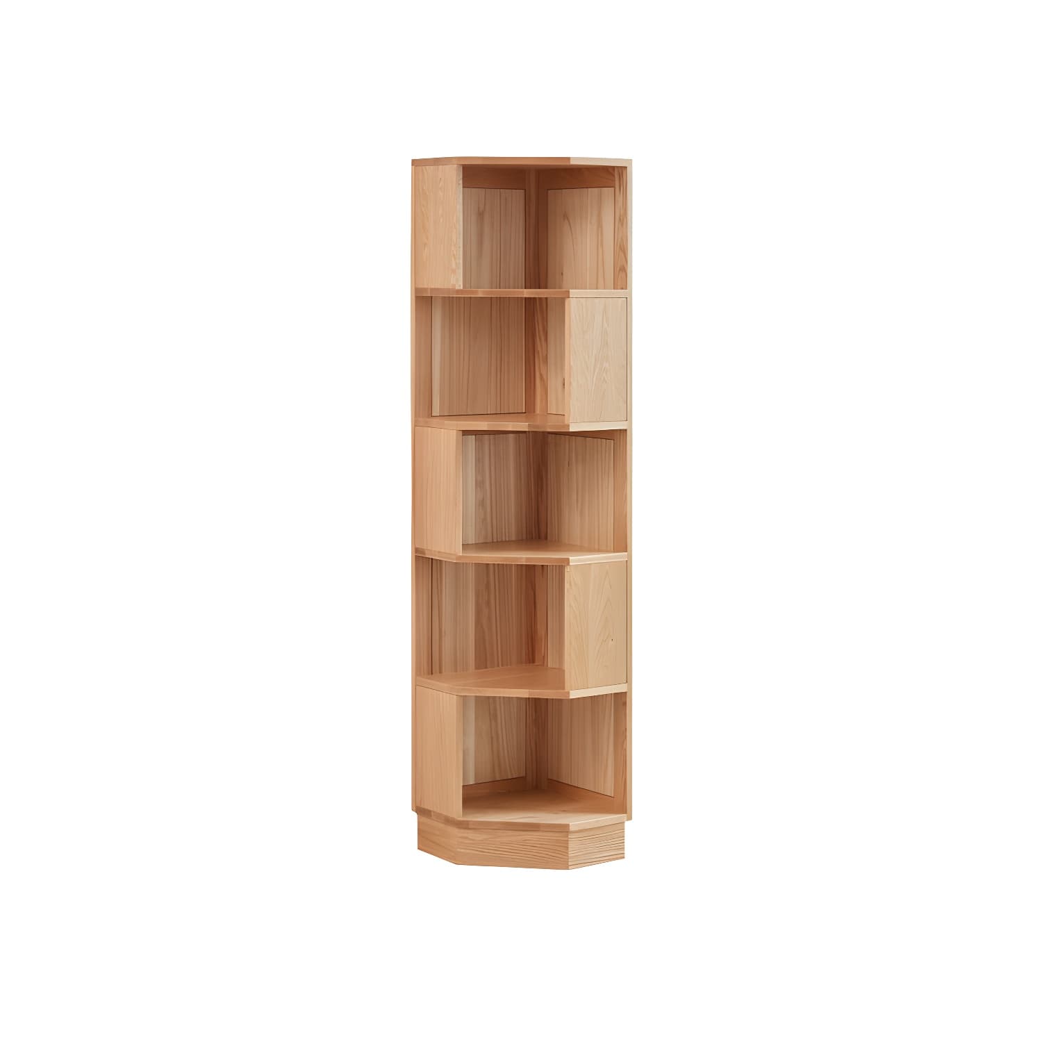 Modern Solid Wood Corner Shelves Included Side Cabinet for Bedroom thumbnail 5