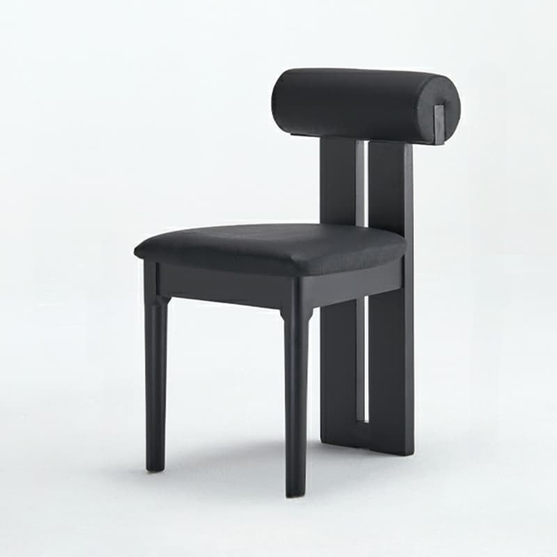 Stable Slat Back Upholstered/Faux Leather/Velour Armless Chair with Wood Legs in a Minimalist Style thumbnail 10