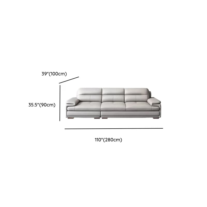 Versatile Straight/L-Shape White Sofa/Sofa Recliner with Horizontal/Right Hand Facing Orientation thumbnail 12