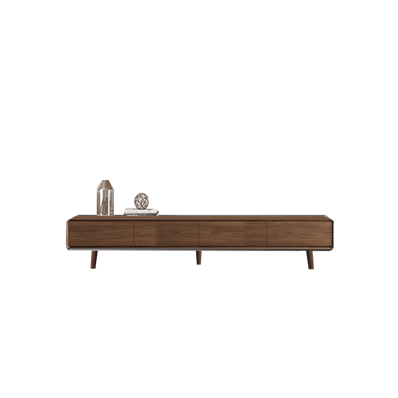 Art Deco Timber Rectangular TV Stand for Drawing Room with 4 Drawers for Home thumbnail 5