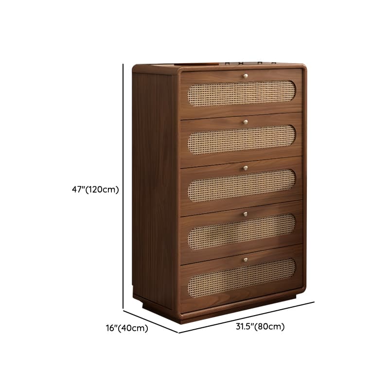 Antique Square Auburn Wood Semainier/Double Dresser Vertical/Horizontal with 6 Drawers/5 Drawers/3 Drawers thumbnail 12