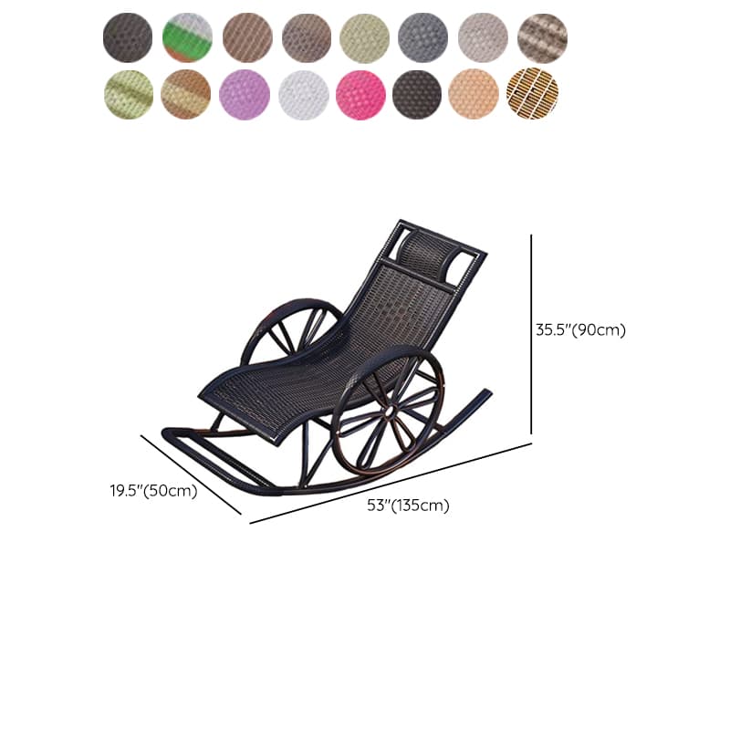 Simple Synthetic Rocking Chair with Scratch-tolerant Track Arm thumbnail 25
